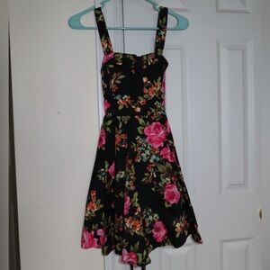 Floral spaghetti dress